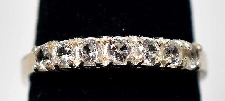 CZ Gemstone Stackable Ring in Sterling Silver