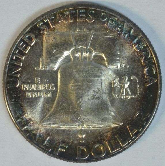 1958 Franklin Half Dollar – Original Toned