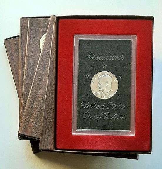 Three Stunning 1971 S Silver Ike Proofs