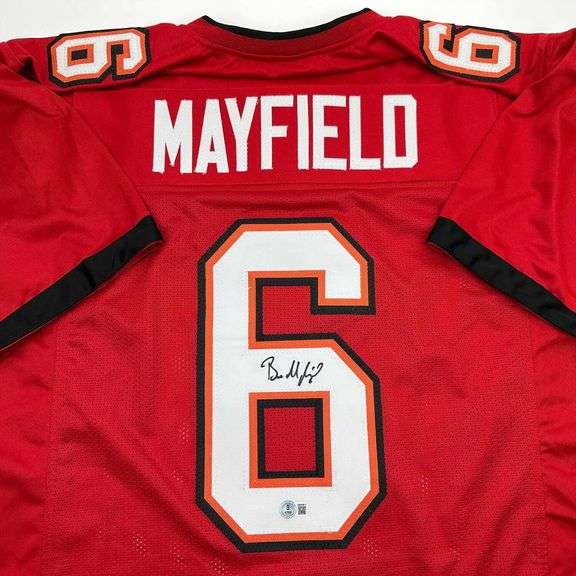 Autographed Baker Mayfield Tampa Bay Football Jersey