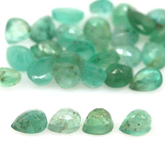 6.11ct 31 piece Zambian Emerald set