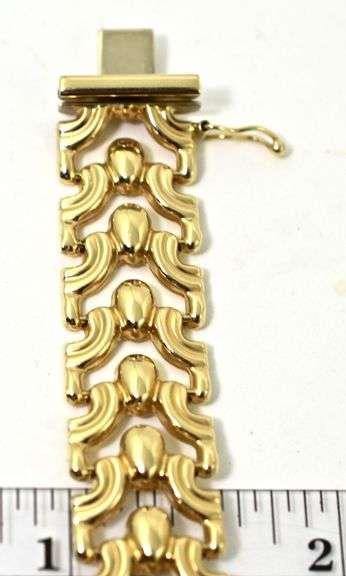 Popular 14K Italian-Made Stampato Bracelet                                                          