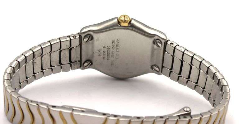 Ebel Sportwave 24.5mm quartz MOP diamond dial watch