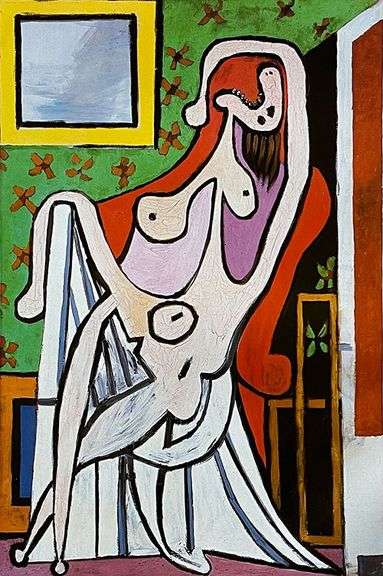 Collectible Pablo Picasso, Large Nude in a Red Armchair