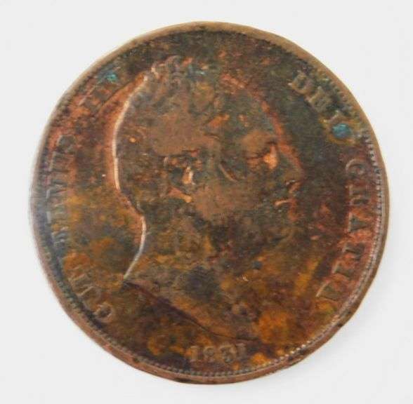 1831 Britanniar Gulielmus IIII Coin