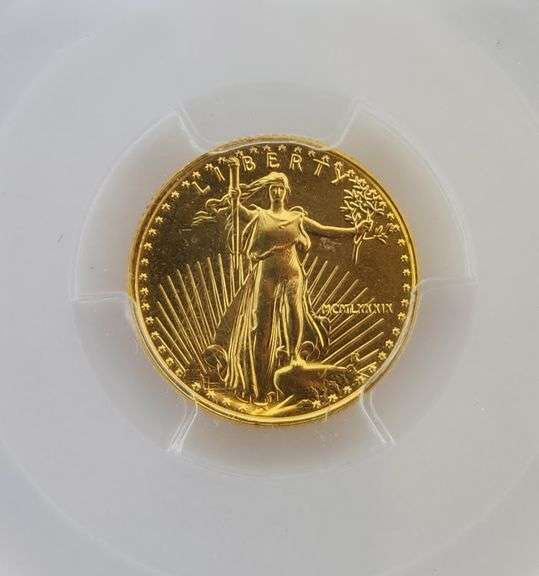 1989 $5 Gold Eagle, Regan Legacy Series, PCGS MS69
