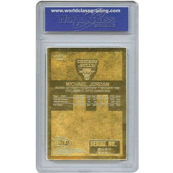 Michael Jordan 23K Gold Signature Card Mint 10