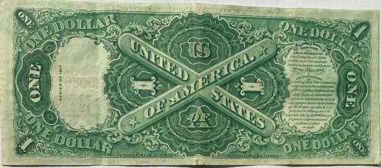 $1 Series of 1917 Landing of Columbus US Note