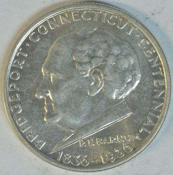 Lustrous BU 1936 Bridgeport Commemorative Half Dollar