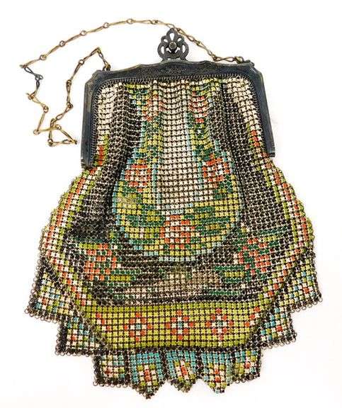 Antique Whiting & Davis Art Deco Mesh Handbag