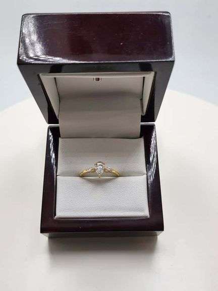 14K gold with 1.5 ctw D, VVS1 lab grown diamond ring