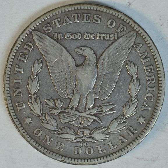 Very sharp 1891-CC Morgan Silver Dollar. Key date