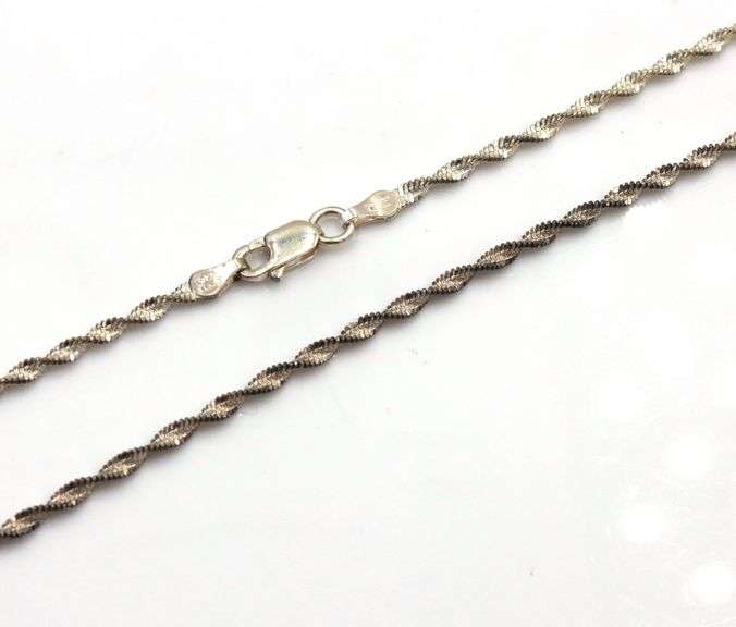 Group lot of 8 Vintage 925 sterling silver chains