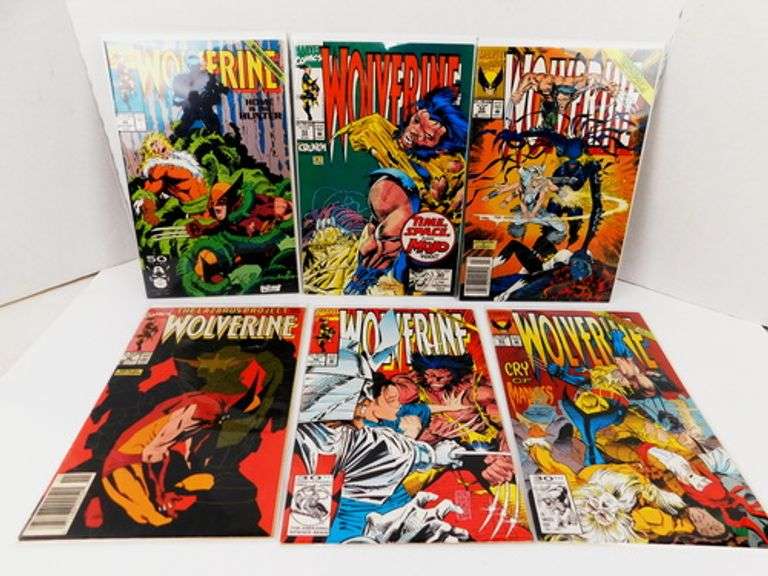 6 Wolverine Marvel Comic Books