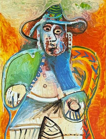 Collectible Pablo Picasso, Seated Old Man