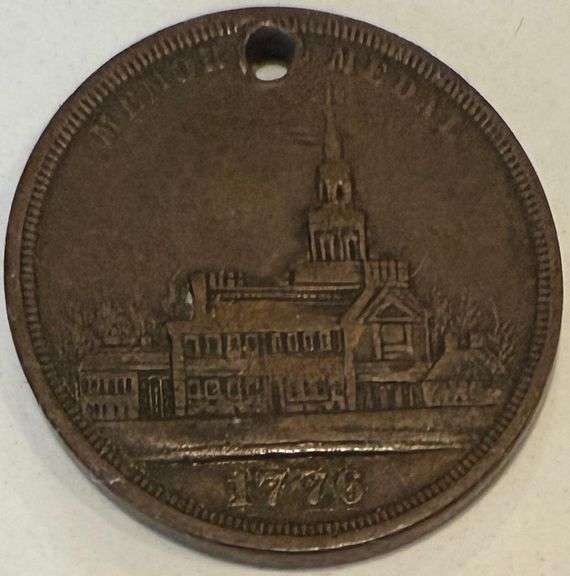 1876  US Constitution Centennial Memorial Cent