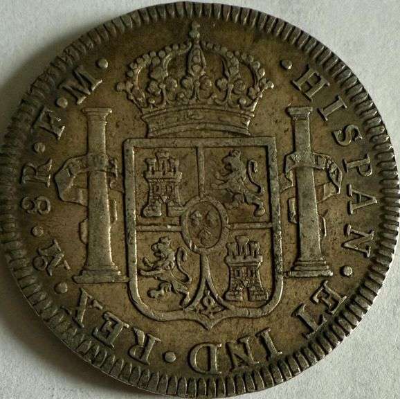 Near Uncirculated 1796 Mexico City 8 Reales.