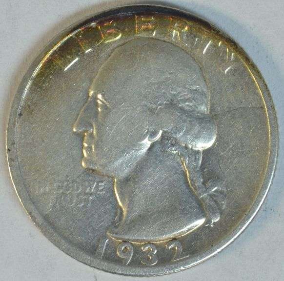 Very scarce 1932-D Washington Quarter in AU, light cleaned
