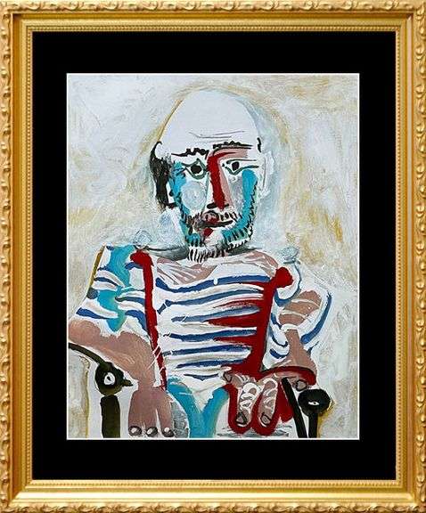 Collectible Pablo Picasso, Seated Man