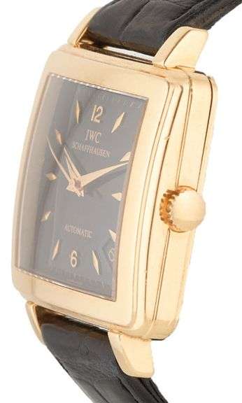 IWC Carree Combre 1876, 32mm, Black Dial, 18K Yellow Gold Men’s Watch