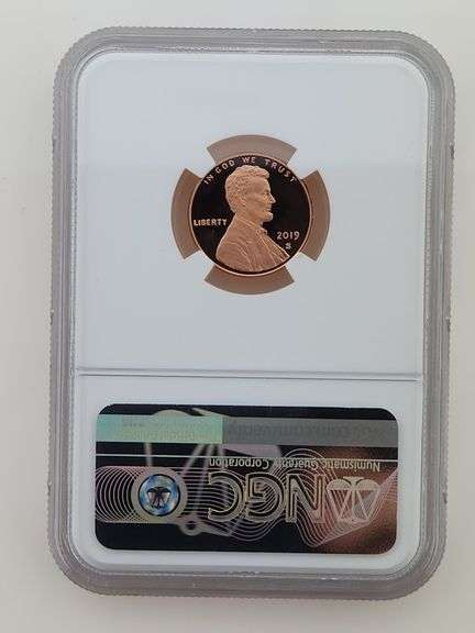 2019 S 1 Cent, NGC PF70 RD ULTRA CAMEO FDOI