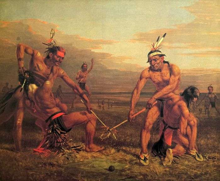 Rare  Charles Deas, Indian Ball Game