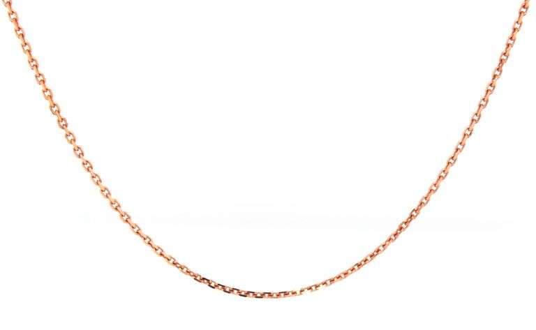 14kt Rose gold rolo chain necklace
