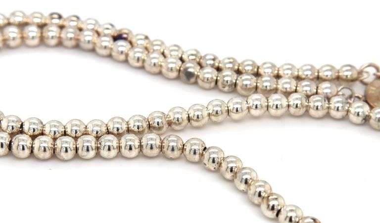 Tiffany & Co bead toggle necklace