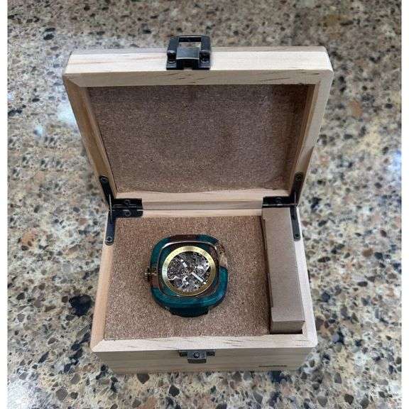 Wooden Skeleton Mechanical Watch