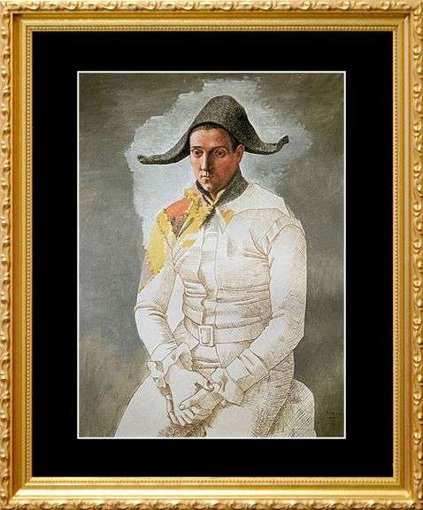 Collectible Pablo Picasso, Seated Harlequin