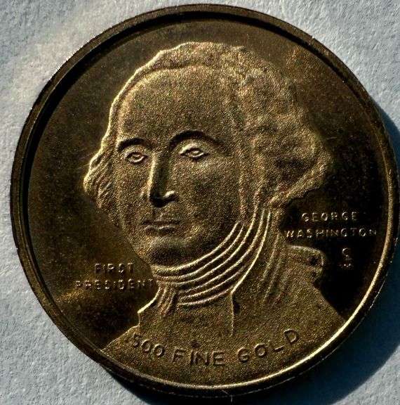 1776-1976 Unc Bicentennial George Washington Gold Coin