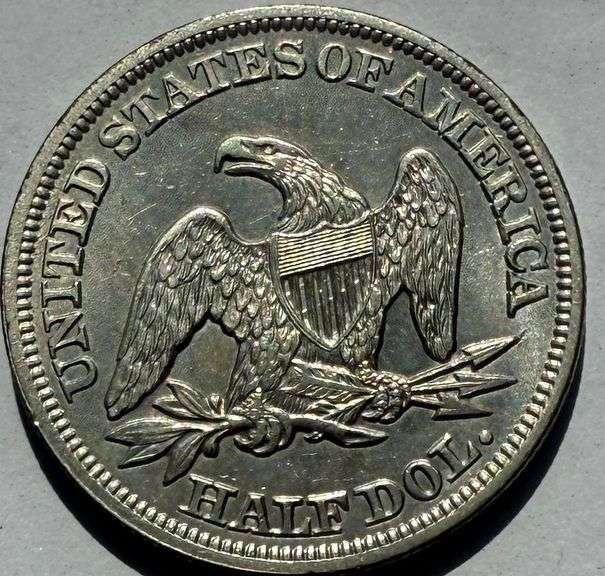 1855 ArrowsSeated Half Near Unc or Unc