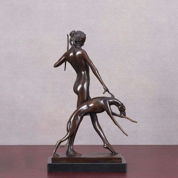 Bronze Greek Diana Artemis Goddess