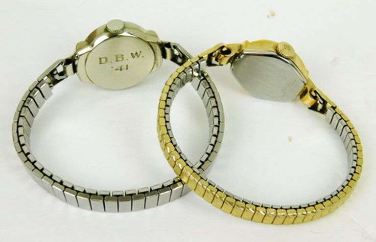 Vintage Ladies Hamilton & Benrus Wrist Watches - Runs