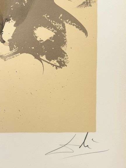 Highly Collectible Salvador Dali Hand-Signed Lithograph from 'Aliyah' suite, 1974