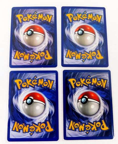 4 Pokémon 1999 1st Edition Trade Cards