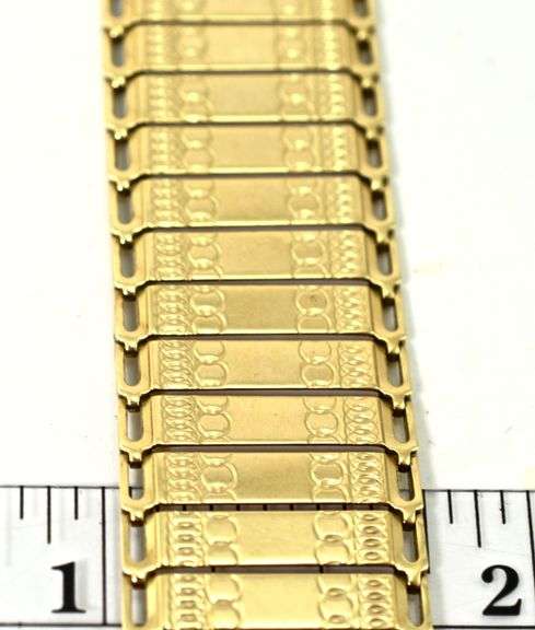 Fabulous Wide 14K Yellow Gold Flexible Bracelet