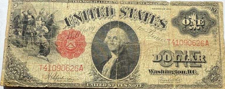 $ 1 Series Of 1917 US Note.