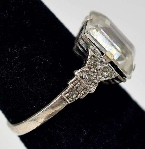 CZ Gemstone Ring in Sterling Silver