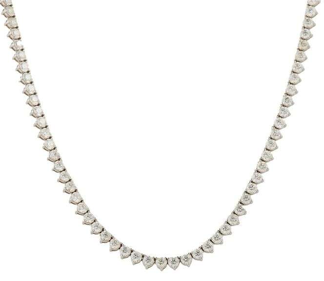 8.00ctw Round Diamond Tennis Necklace in 14K