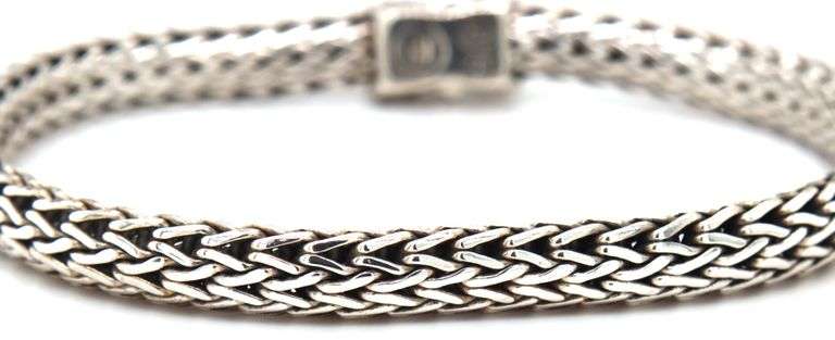 John Hardy Dot gold and sterling silver medium chain bracelet