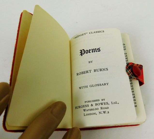 2 Vintage English Tartan Books