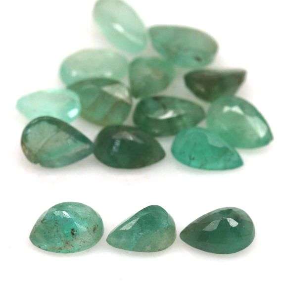 Brilliant green! 6.30ct set of REAL Zambian Emeralds!