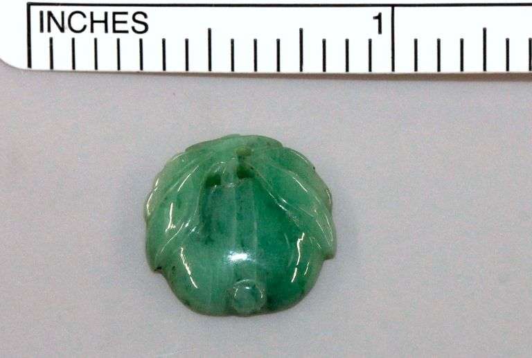 Natural Jadeite Carved Lotus Blossom