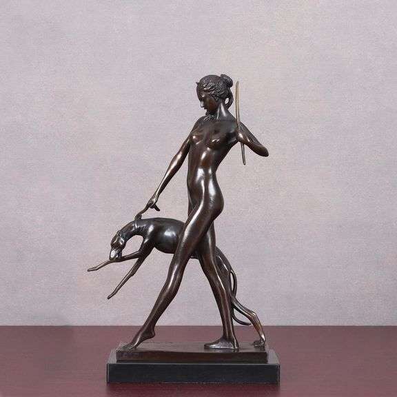 Bronze Greek Diana Artemis Goddess