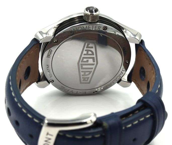 Bremont Jaguar MKlll Automatic 43mm Black Dial On Blue Leather Strap watch