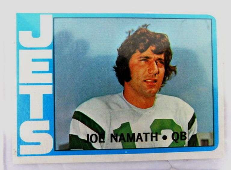 Joe Namath 1972 Topps Football Card