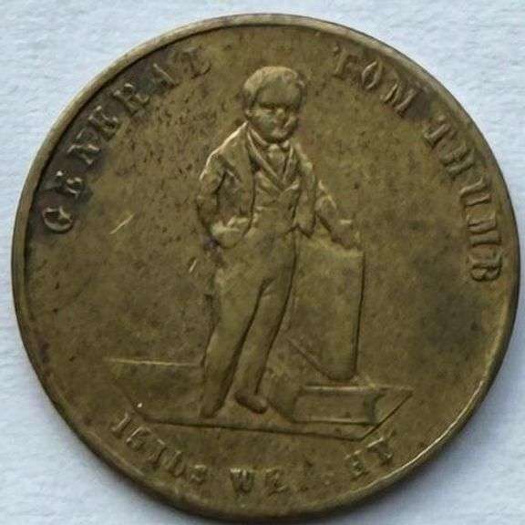 PT Barnum Tom Thumb Token