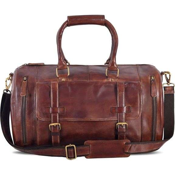 Genuine Leather Duffel Bag