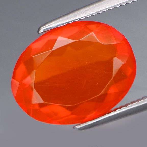 Vibrant! Top color 3.07ct bright orange Fire Opal!